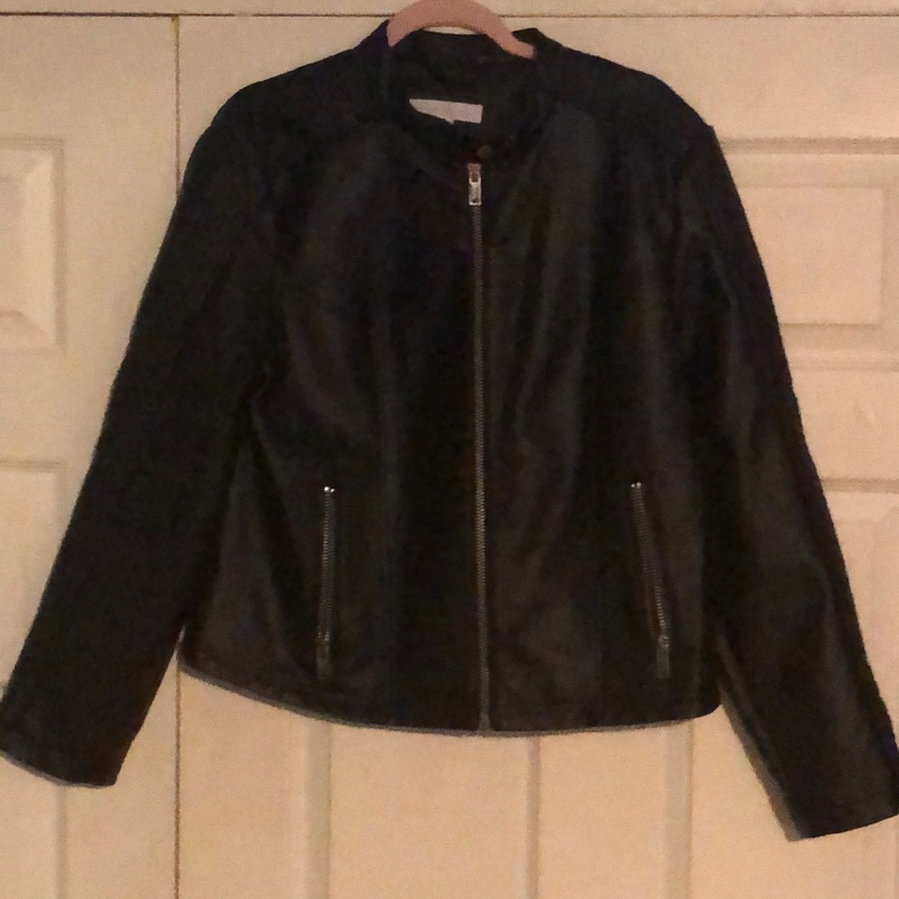 New York and company leather jacket